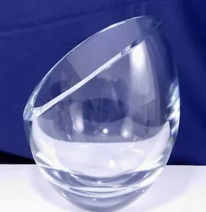 FABULOSO CUBO DE HIELO DE CRISTAL PESADO ROGASKA DE COLECCIÓN - PIEZA CENTRAL - JARRÓN - Imagen 1 de 5
