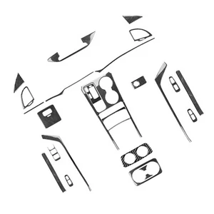 33Pcs Real Carbon Fiber Full Interior Kits Cover Trim For KIA Stinger 18-23 NePf - Picture 1 of 15