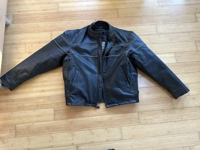Chaqueta de moto de cuero para hombre talla 48 Foto 1 de 3
