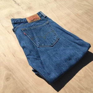 Levi's 505 Jeans Herren W34" L34" Blau Straight Leg Denim Baumwolle - Bild 1 von 14