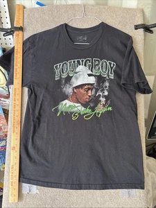 NBA YoungBoy Smoke T-Shirt Herren Größe L *LESEN* - Bild 1 von 12