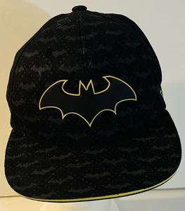Batman 80 Years DC Comics Bat Emblem Patterned Adjustable Snapback Hat Cap NEW - Picture 1 of 8