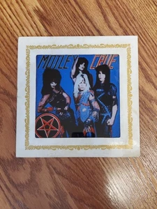 Motley Crue 6x6 Glas Spiegel Karneval Preis 8x8 Rahmen Vintage Pentagramm - Bild 1 von 1