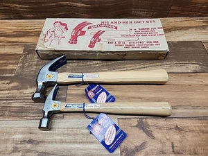 VINTAGE VAUGHAN His & Hers Claw Hammer Gift Set Very Rare. Little Pro - Picture 1 of 11