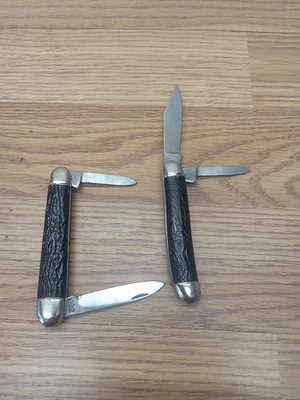 Cuchillos Towika Ireland vintage 2 una hoja y dos cuchillas asas negras bonitos Foto 1 de 4