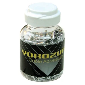 Yokozuna Cable End Crimps, 1.6mm Silver - 500/Bottle - Picture 1 of 1