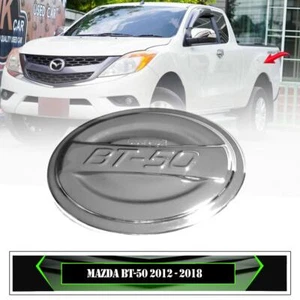 FIT 2012-2013 MAZDA BT-50 BT50 PRO FUEL TANK CAP CHROME FUEL OIL COVER TRIM - Picture 1 of 9