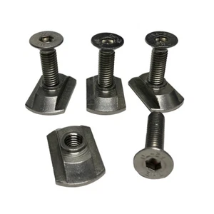 PKS - M6 Stainless Steel Hydrofoil T-Nuts and M6 x 25mm Mounting Screws - Set - Picture 1 of 2