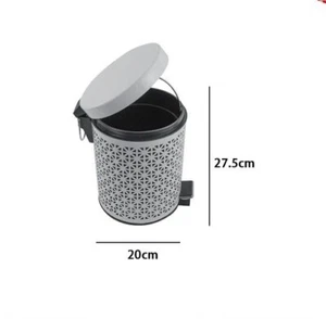 X Cubo De Basura De Pedal 5 Litros Blanco - Imagen 1 de 1