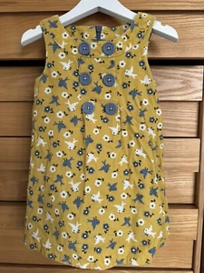 Mini Boden Cute Corduroy Pinafore Dress 1.5-2 Years 18-24 Months - Picture 1 of 5