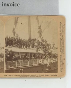 Yucatan Roosevelt Rough Riders to Cuba Underwood Stereoview - Bild 1 von 2