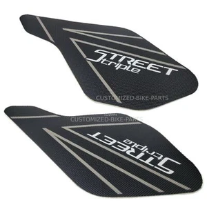 Traction Tank Pads Grips Protectors Triumph Street Triple 2013-2022 - Picture 1 of 4