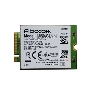 01AX792 For Thinkpad P52 20M9 20MA , X280 20KF 20K WWAN L850-GL 4G LTE Card - Afbeelding 1 van 3