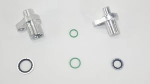 LS Swap AC Compressor adapter fittings for Denso 10S17F & 10S20F - Picture 1 of 6
