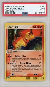 2003 Pokemon EX Dragon Charizard Holo Secret Rare 100/97 #100 PSA 9 MINT - Picture 1 of 2