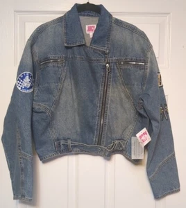 Chaqueta vaquera pequeña JUICY COUTURE MOTO. Los Angeles nuevo con etiquetas - Imagen 1 de 11