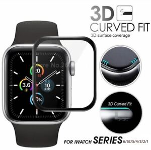  4 Pack Apple  iWatch 6/ 5/4/3/1/SE 3D Tempered Glass Size 44mm,42mm,40mm & 38mm