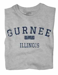 Gurnee Illinois IL T-Shirt EST - Picture 1 of 6