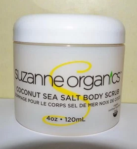 SUZANNE ORGANICS Coconut Sea Salt Body Scrub 4 OZ ~ FULL SIZE - Picture 1 of 2