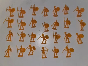 Lotto Soldatini Gladiatore Miniatura Colore Pesca 27 Pezzi - Foto 1 di 3