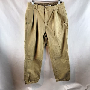 American Eagle Pants Mens 31x30 Beige Khaki Chino Pleated Vintage Outdoors Gorp - Picture 1 of 10