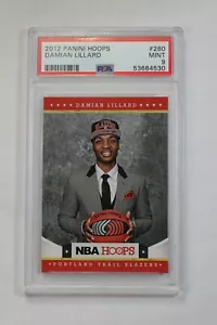 2012-13 Panini Hoops DAMIAN LILLARD #280 Rookie RC Graded PSA 9 Mint QTY - Picture 1 of 6