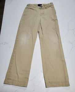 Polo Ralph Lauren Boys Khaki Long Pants Size 7 100% Cotton - Picture 1 of 11