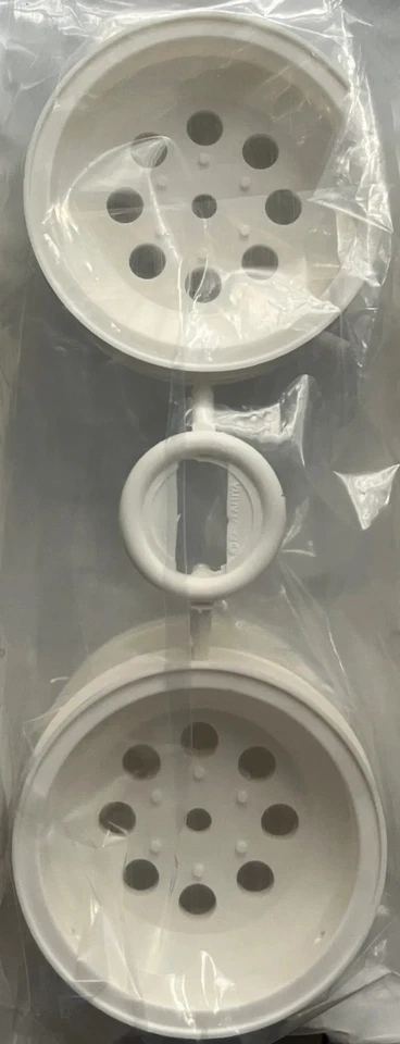 Tamiya RC 2-PACK REAR Wheel Set in White Wild One 1:10 Buggy: 58050 # 9335014 - Image 1 of 1