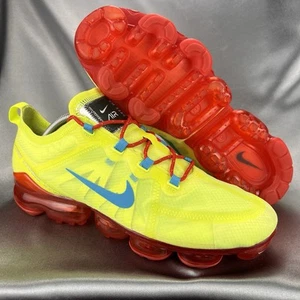 Nike By You Custom Air Vapormax 2019 BQ8775-991 Men’s 10.5 Neon Yellow Red RARE - Picture 1 of 21