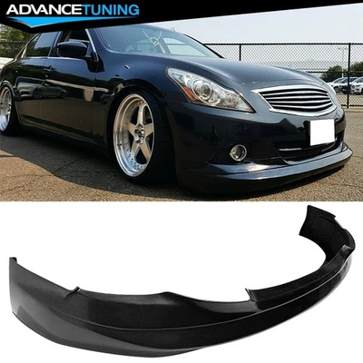 Fits 10-13 Infiniti G37 Sedan 4Dr GL Style PU Front Lip Bumper Bottom Protector Foto 1 de 4