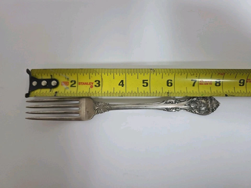 Horquilla de plata esterlina King Edward de Gorham 7 3/4" cubiertos reliquia 64 gramos Foto 1 de 4