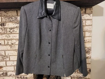 Chaqueta Lord & Taylor Cuello Cuero 18w Foto 1 de 4