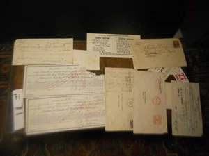 1939 MATHEWS VA Virginia ANTIGUO CHEQUE papeles efímeros lote vintage banco de agricultores - Imagen 1 de 3