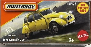 NEW MATCHBOX 2025 POWER GRAB - 1970 CITROEN 2CV - #115/125 - YELLOW - SEALED BOX - Picture 1 of 1