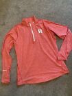 Rutgers Scarlet Knights Sweater Womens Xl Red Pullover 1/4 Zip Long Sleeve Nike