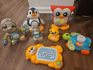 Fisher-Price Linkimals Interactive Toys Lot of 7- toddler toys Penguin sloth owl