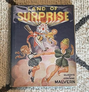 NICE Kids Book Land Of Surprise HB w/DJ Gladys Corrine Malvern Complete 1938 - Foto 1 di 23