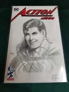 ACTION COMICS 1000 NM COPERTINA SCHIZZO SS di BENDIS con certificato di autenticità da DF - Foto 1 di 2