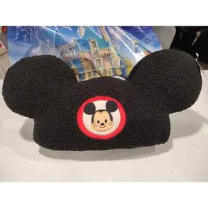 Disney Parks X Jerrod Maruyama ~ Mickey Ohrmütze Plüsch Sherpa Kissen neu mit Etikett - Bild 1 von 3