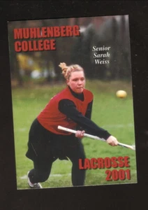 Muhlenberg Mules--2001 Lacrosse Pocket Schedule - Picture 1 of 1