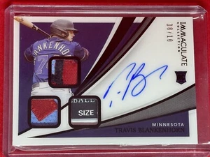 2021 Immaculate RPA /10 Rookie Sweet Patches Travis Blankenhorn!๐ฅ๐ณ - Picture 1 of 8