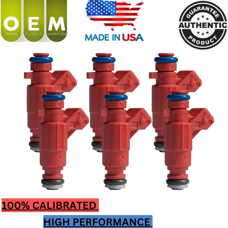 6x Inyector de combustible original OEM Bosch para Chrysler Crossfire 2004-2008 #0280156109 Foto 1 de 4