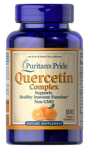 Quercetin 500mg /Bromelain 2000 GDU/Vitamin C/Rutin/Acerola/Rose Hips 100 Caps - Picture 1 of 2