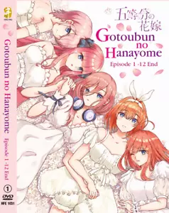 ANIME GOTOUBUN NO HANAYOME Vol.1-12 End DVD ENGLISH SUBS REGION ALL + FREE ANIME - Foto 1 di 3