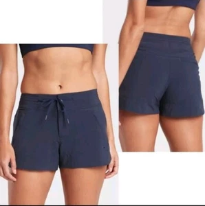 Boardshorts para mujer Athleta Hudson forrados bolsillos cordón azul talla 8 - Imagen 1 de 5