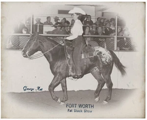 1966 George Axt Photo Martha Stuart Rustlers Astronaut Ft Worth Fat Stock Show - Picture 1 of 2