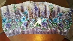 Top donna Famosa con coulisse floreale - maniche fluide taglia small - Foto 1 di 5
