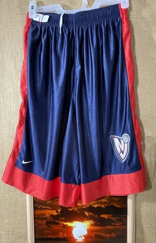 Nike Team blue red men’s M shorts no-pockets New Jesey Nets NBA Cover