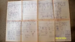 Motorola Service Schematic 1PF2015 AM FM Radio Large Blueprint Type - Picture 1 of 1