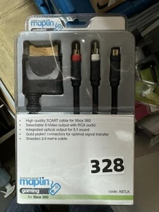 MAPLIN XBOX 360 S-VIDEO SCART TV AV CABLE LEAD ADAPTER OPTICAL OUT 5.1 BRAND NEW - Picture 1 of 4